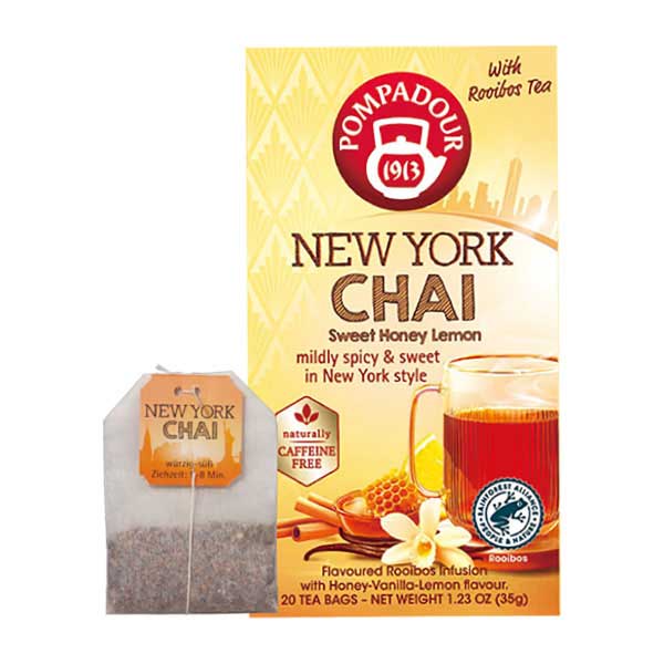 ＊ポンパドール ニューヨークチャイ ルイボスティー 35g（1.75g×20袋）