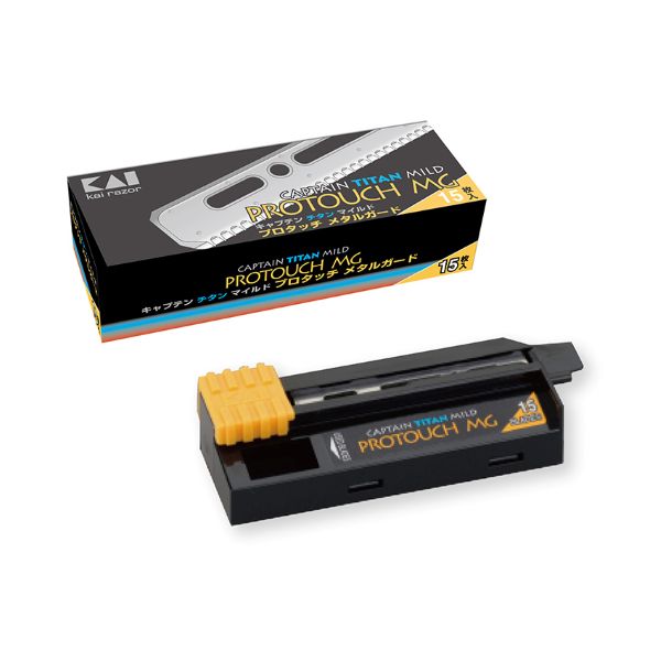キャプテンチタンマイルド メタルガード替刃  15枚入