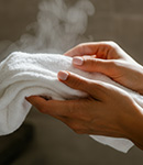 ほかほかタオルの画像