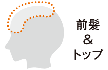 クロスパーマ施術箇所2