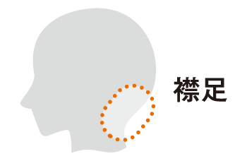 ダウンパーマ施術箇所2
