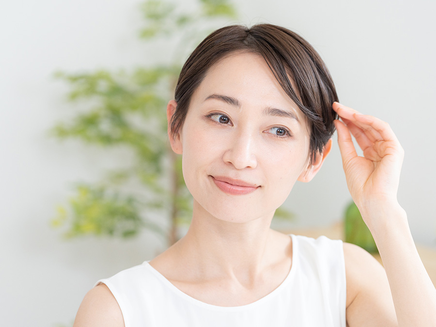 女性のヘアスタイル